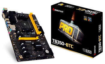 6 GPU – Biostar Motherboard TB350-BTC