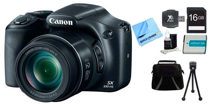 Mejor oferta combo: Canon PowerShot SX530 HS Bundle