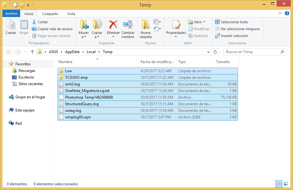 Como borrar los archivos temporales en Windows 10